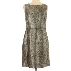 Fossil Gold Black Metallic Cocktail Audrey‎ Dress Size 4